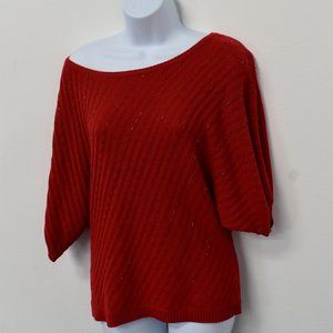 New York & Co. Women's Red Sweater Size Medium